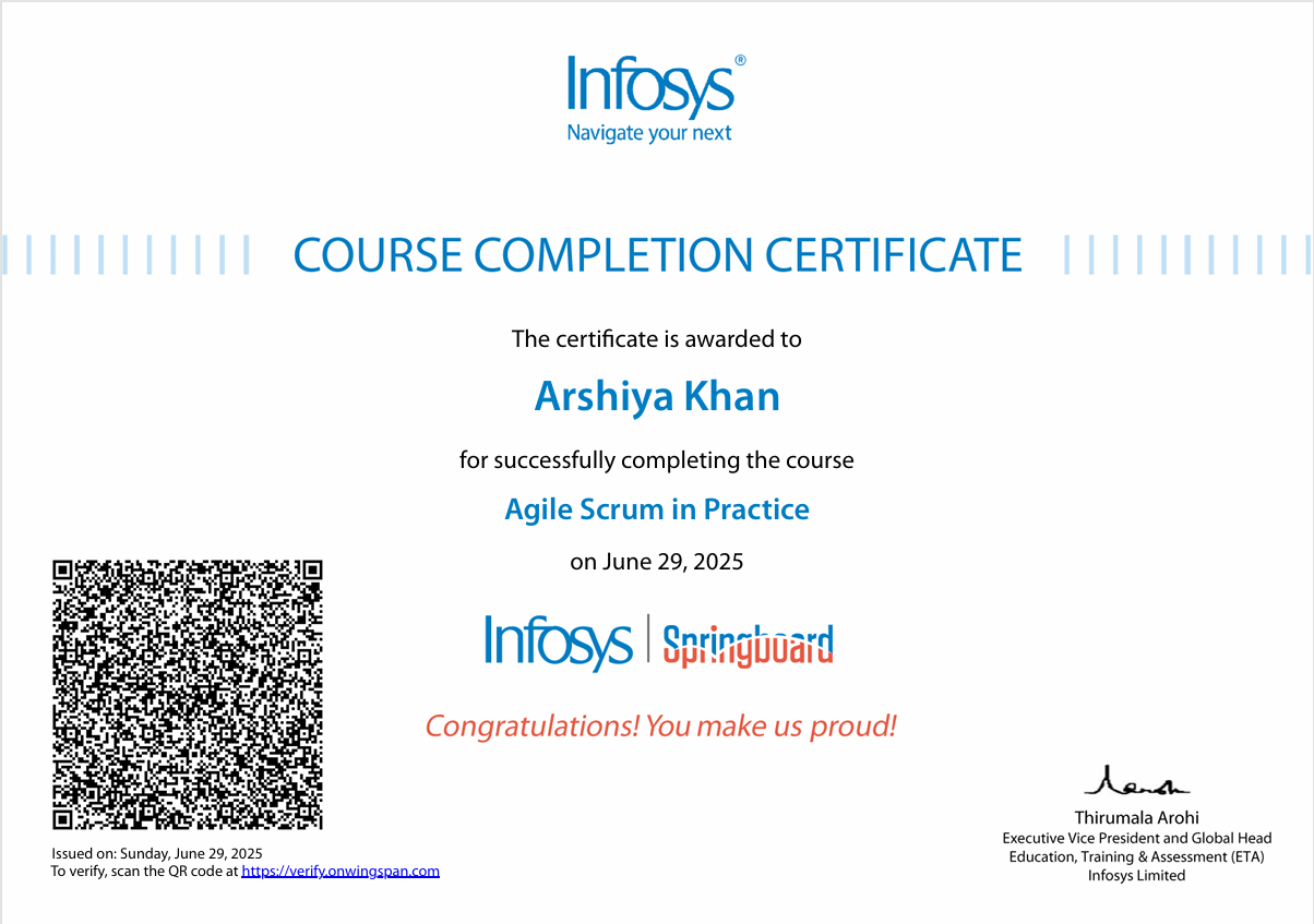 Certificate 1